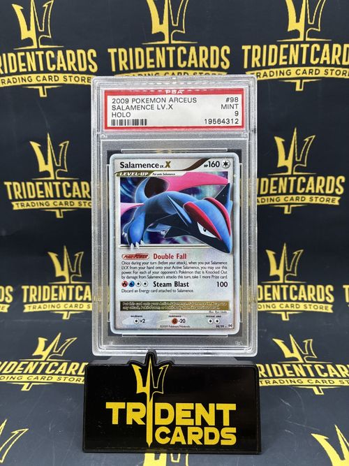 PSA 9 2009 POKEMON PLATINUM ARCEUS #98 SALAMENCE LV.X-HOLO ARCEUS