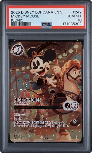 MICKEY MOUSE BRAVE LITTLE PRINCE ICONIC 242 FABLED PSA 10