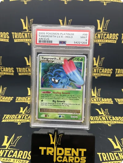 2009 POKEMON PLATINUM ARCEUS #99 TANGROWTH LV.X-HOLO ARCEUS PSA 9